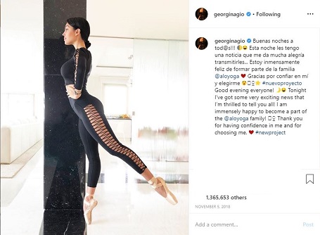 Georgina Rodriguez, with 12.7 million followers on Instagram, is one of the social influencer currently tied to Alo Yoga.